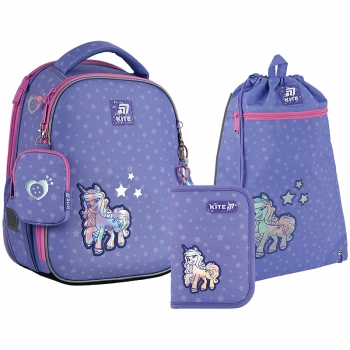 Набір рюкзак + пенал + сумка для взуття Little Pony Kite set_lp25-555s