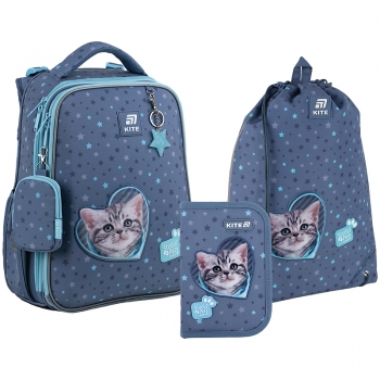 Набір рюкзак + пенал + сумка для взуття Studio Pets Kite set_sp25-531m