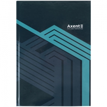 Записна книжка А4, 96 арк. в клітинку в твердій обкладинці Lines, сіра Axent 8422-580-a