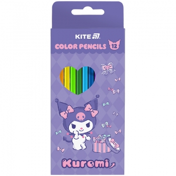 Олівці кольорові 12 кольорів в упаковці Kite hk25-051-2