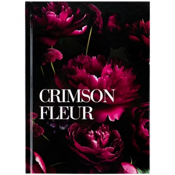 Записна книжка А5, 96 арк. в клітинку в твердій обкладинці Crimson fleur Axent 8459-4-a Записна книжка А5, 96 арк. в клітинку в твердій обкладинці Crimson fleur Axent 8459-4-a
