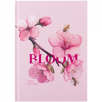 Записна книжка А5, 96 арк. в клітинку в твердій обкладинці Bloom Axent 8459-8-a