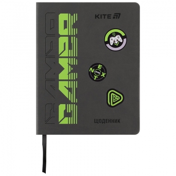 Щоденник шкільний, тверда обкладинка, PU Gamer Kite k25-264-1 Щоденник шкільний, тверда обкладинка, PU Gamer Kite k25-264-1