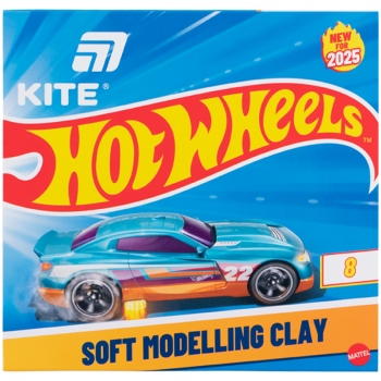 Пластилін восковий, 8 кольорів, 160 г. HW Kite hw25-082