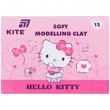Пластилін восковий, 12 кольорів, 240 г. HK Kite hk25-1086