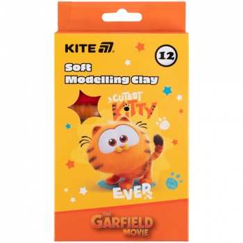 Пластилін восковий, 12 кольорів, 200 г. GF Kite gf25-086