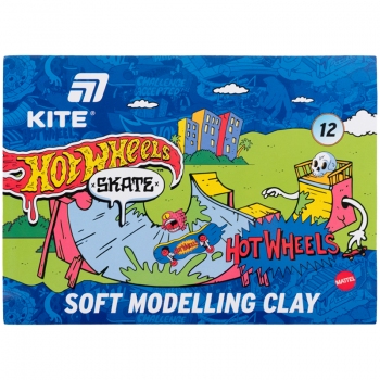 Пластилін восковий, 12 кольорів, 240 г. HW-2 Kite hw25-1086-2