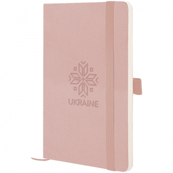 Записна книжка Partner Soft Skin А5-(125х195мм) на 96 арк. кремовий блок в клітинку Вишиванка Axent 8616-24-5-a пудра