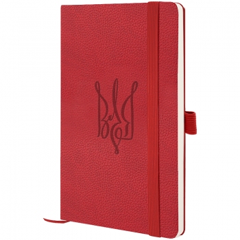 Записна книжка Partner Soft Skin А5-(125х195мм) на 96 арк. кремовий блок в клітинку Воля Axent 8616-06-6-a червоний