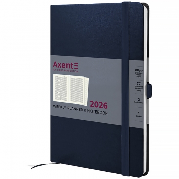 Щотижневик датований 2026 Prime Strong, 145*210, синій AXENT 8507-26-02-a