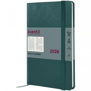 Щоденник датований 2026 Partner Strong, 145*210, лазурний AXENT 8819-26-63-a