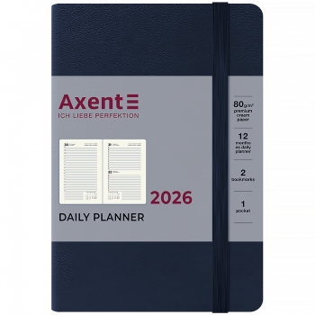 Щоденник датований 2026 Pocket Strong, 104*146, синій AXENT 8833-26-02-a