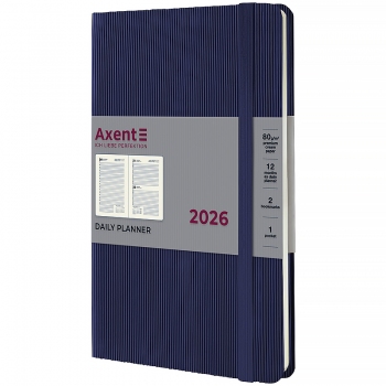 Щоденник датований 2026 Partner Lines, 145*210, синій AXENT 8815-26-02-a