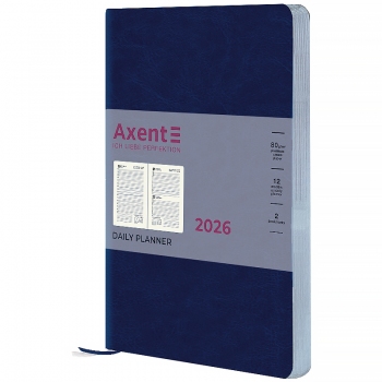 Щоденник датований 2026 Partner City Soft, 145*210, синій AXENT 8821-26-02-a