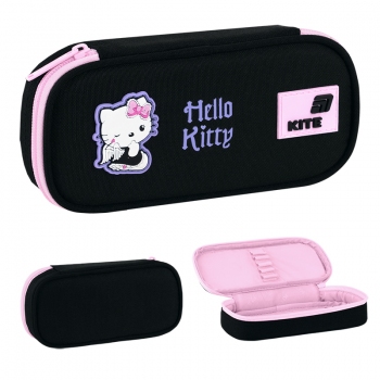Пенал на одно отделение с органайзером без наполнения 662 Hello Kitty KITE hk26-662-1