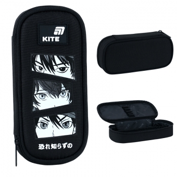 Пенал на одне відділення з органайзером без наповнення 662 Anime Boy KITE k26-662-20