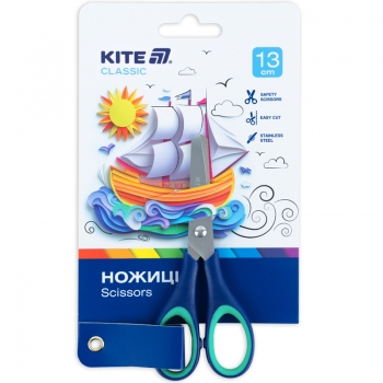 Ножницы детские с резиновыми вставками, 13см KITE k-123-2