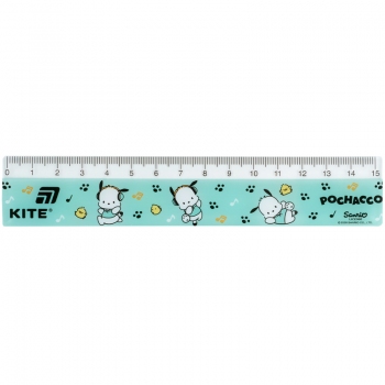 Линейка пластиковая 15см Pochacco KITE pc26-090