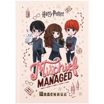 Щоденник шкільний в твердій обкладинці Harry Potter KITE hp26-262-1