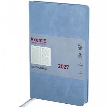 Щоденник 2027 Partner Soft Cloud, 145*210, блакитний, Axent 8837-27-5-a