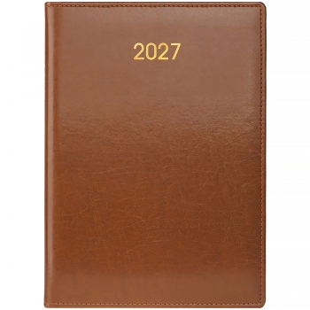 Ежедневник 2027 Стандарт Soft з/т коричневый, Brunnen 73-795-36-707