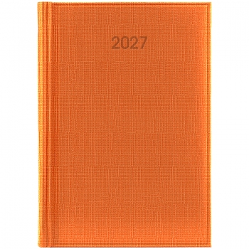 Ежедневник 2027 Стандарт Linetta оранжевый, Brunnen 73-795-30-407