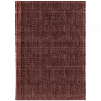 Ежедневник 2027 Стандарт Linetta бордовый, Brunnen 73-795-30-297