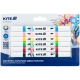 Маркеры акриловые двухсторонние 12 цветов, 6 штук Creative KITE k-1293