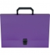 Портфель пластиковий на 1 відділення, А4 (320 х 230 х 35 мм) Buromax ВМ.3720-07 фіолетовий