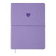 Щоденник  датований 2024 HEART, А5 Buromax BM.2144-07 фіолетовий