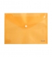 Папка-конверт А5 на кнопке прозрачная тонированная Axent 1522-26-a оранжевый