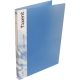 Папка пластиковая A4 с боковым прижимом, внутренним карманом AXENT 1301-22-a прозрачный синий