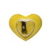 Чинка  з контейнером KUM 5010 HEART з ластиком жовтий