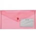 Папка-конверт пластиковая на кнопке Travel, DL (240 x 130 мм) Buromax BM.3938-05 красный