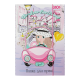 Папка для трудаTRAVEL GIRL, картонная, на резинке А4 (300х212х28мм), ZiBi KIDS Line ZB.14932