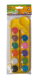 Фарби акварельні  на палітрі, 12 кольорів, синтетичний пензлик, жовта палітра KIDS Line ZIBI ZB.6559-08