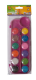 Фарби акварельні  на палітрі, 12 кольорів, синтетичний пензлик, рожева палітра KIDS Line ZIBI ZB.6559-10