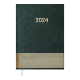 Щоденник  датований 2024 PARALLEL, А5 Buromax BM.2107-04 зелений