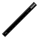Лінійка пластикова 30 см Axent 7630-01-a чорна