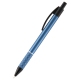 Ручка масляная автоматическая Prestige 0,7 мм синий металлик корпус Axent ab1086-14-02 синяя