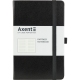 Книга записная Partner А5-(125х195мм) на 96 листов линия, черная Axent 8308-01-a
