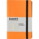 Записная книга Partner Soft А5-(125х195мм) на 96 листов кремовый блок в клетку AXENT 8206-12-A оранжевая