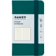 Записная книга Partner А6-(95х140мм) на 96 листов кремовый блок в клетку Axent 8301-31-A малахитовая