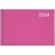 Щотижневик 2024 кишеньковий Miradur BRUNNEN 73-755 60 224 срібне тиснення   рожевий