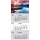 Календар квартальний настінний 2024 рік, три пружини Water 2 Axent 8803-24-8-a