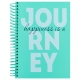 Блокнот на пружині, А5 на 120 арк. в клітинку в картонній обкладинці Journey Axent 8464-3-a