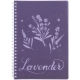 Блокнот на пружині, А5 на 80 арк. в клітинку в пластиковій обкладинці  Lavender 4 Axent 8033-4-a