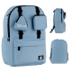 Рюкзак Education Teens сіро-блакитний GoPack go25-178l-3