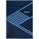 Записна книжка А4, 96 арк. в клітинку в твердій обкладинці Lines, синя Axent 8422-581-a
